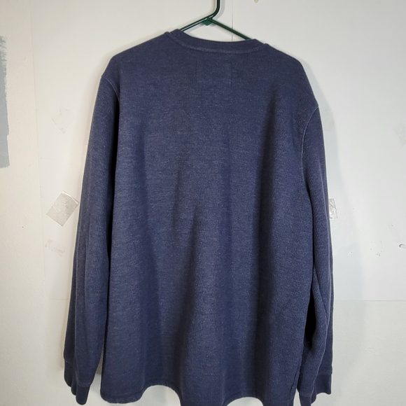 Mens Lee Faux Sherpa lined Heavy weight Thermal Waffle knit Henley Size XXL - Picture 4 of 7